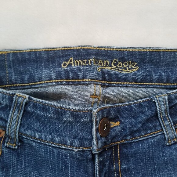American Eagle Straight denim jeans sz 6 reg - Picture 4 of 6
